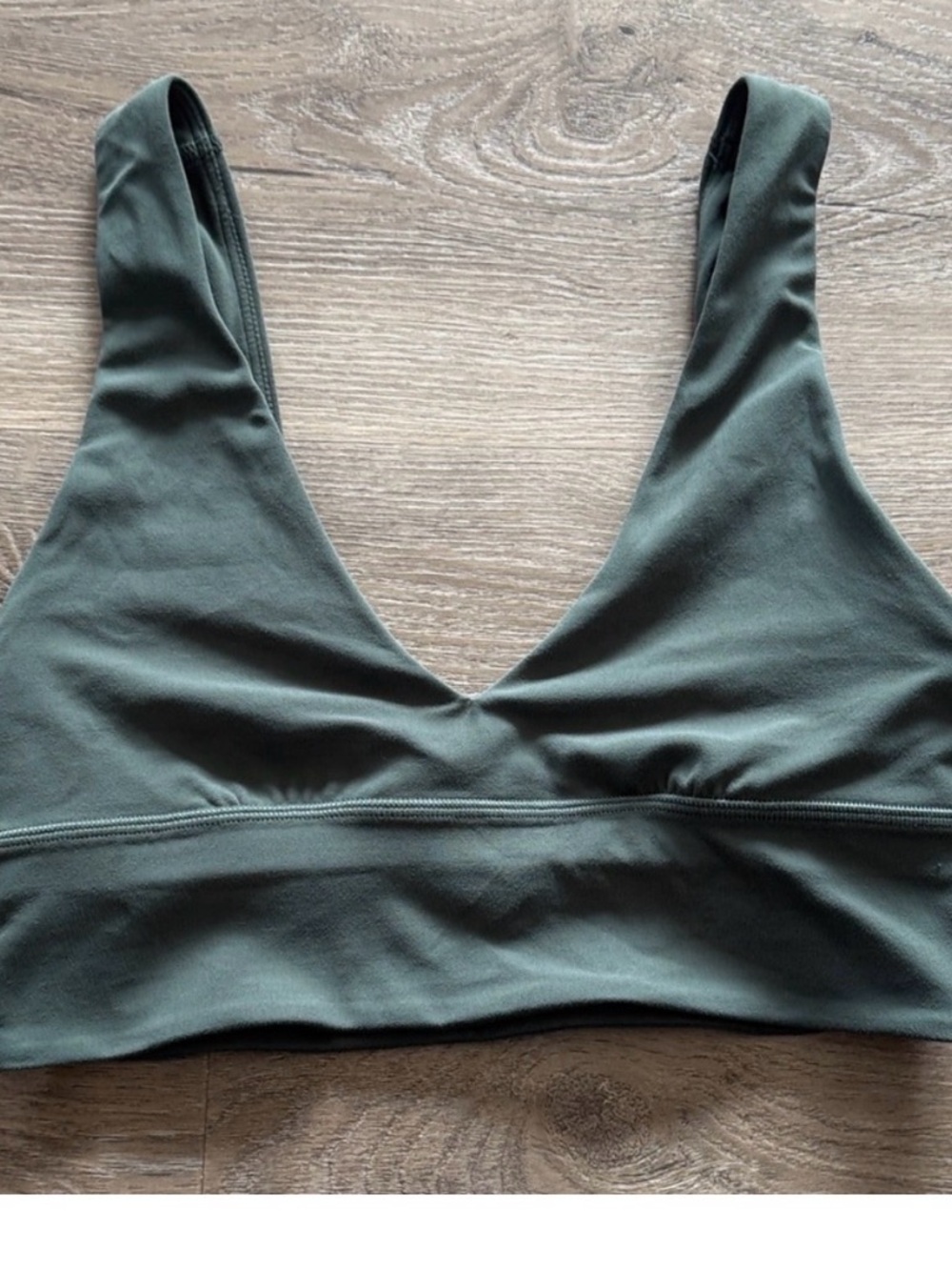lululemon align v-neck cup A/B. Beautiful green olive